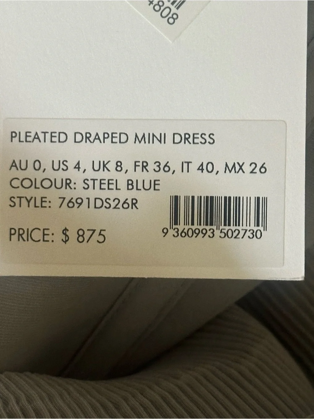 Zimmermann Kindred Spirit Pleated Draped Minidress - Picture 7 of 7